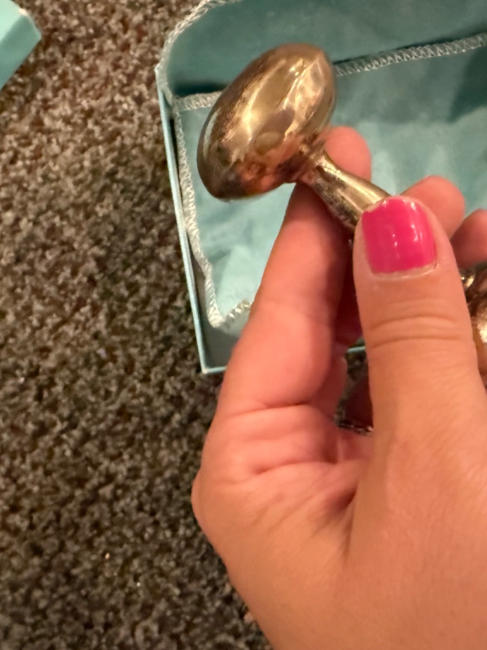 Sterling Silver Baby Rattle - Picture 3 of 3
